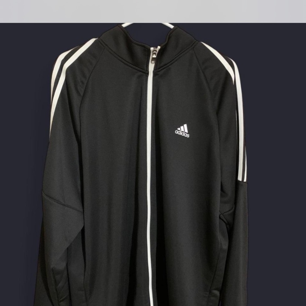 Adidas Black and White Lightweight Jacket
